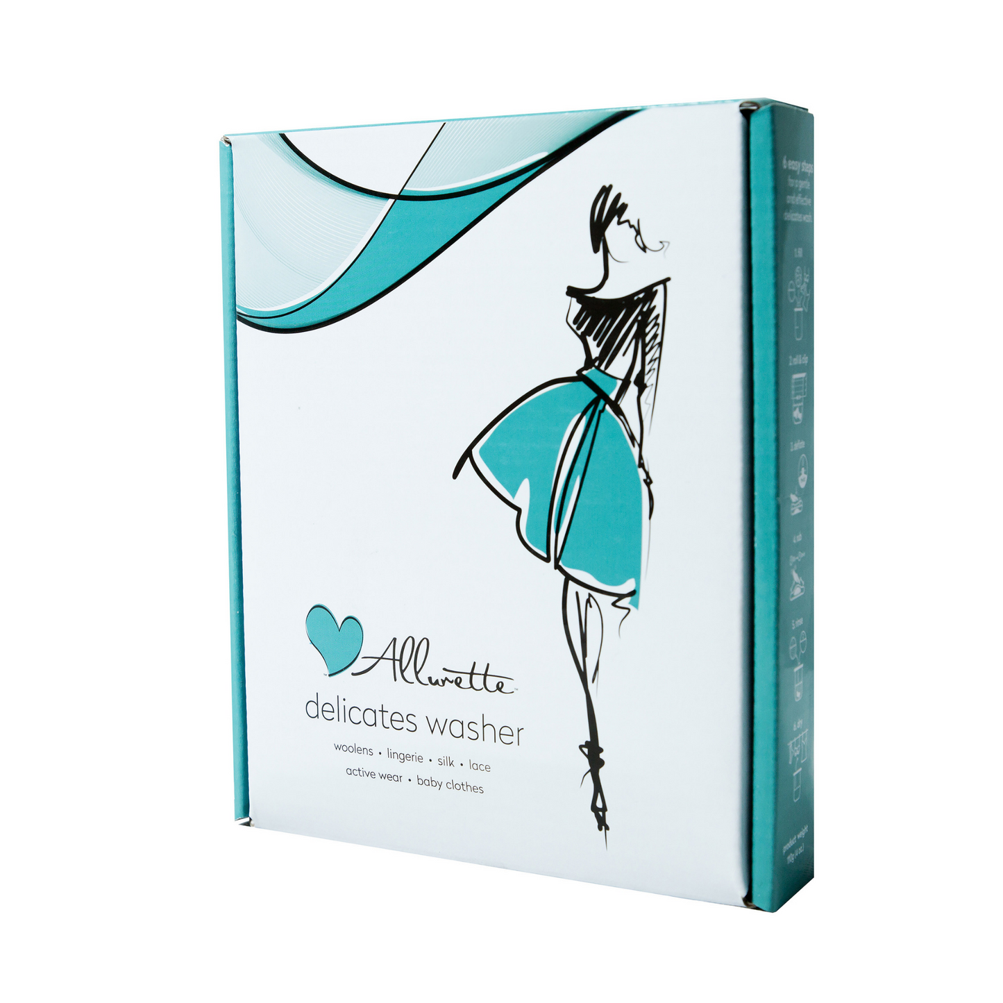 The Allurette washer by Scrubba - A portable washing machine for delicate clothing and athletic wear The Scrubba Wash Bag in box