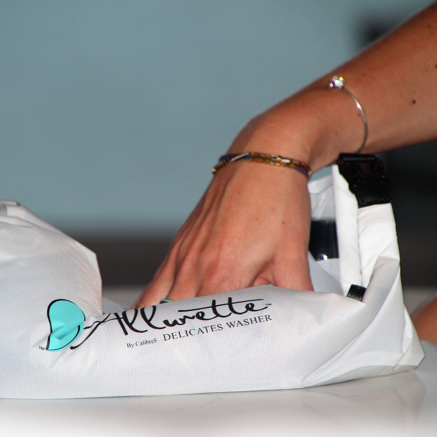 The Allurette washer by Scrubba - A portable washing machine for delicate clothing and athletic wear The Scrubba Wash Bag Hand washing