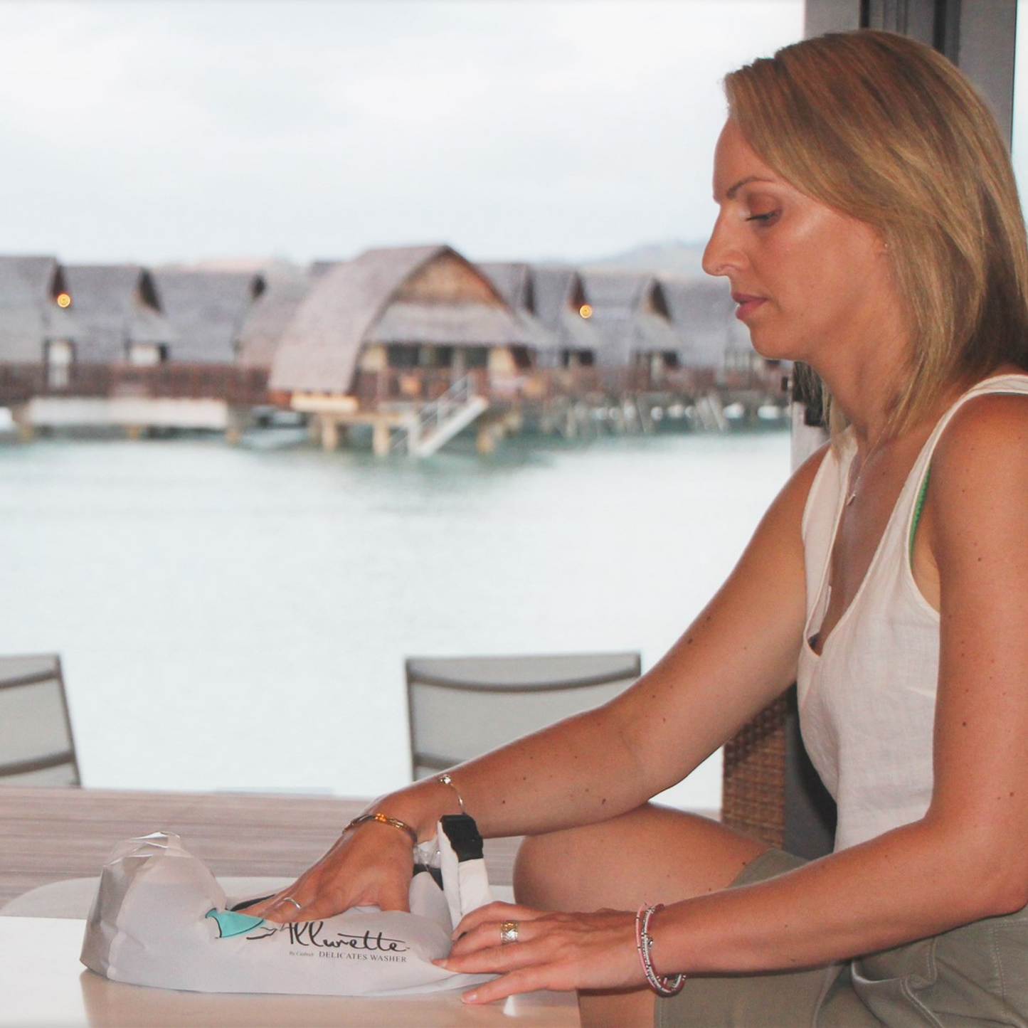 The Allurette washer by Scrubba - A portable washing machine for delicate clothing and athletic wear The Scrubba Wash Bag hand washing holiday hotel