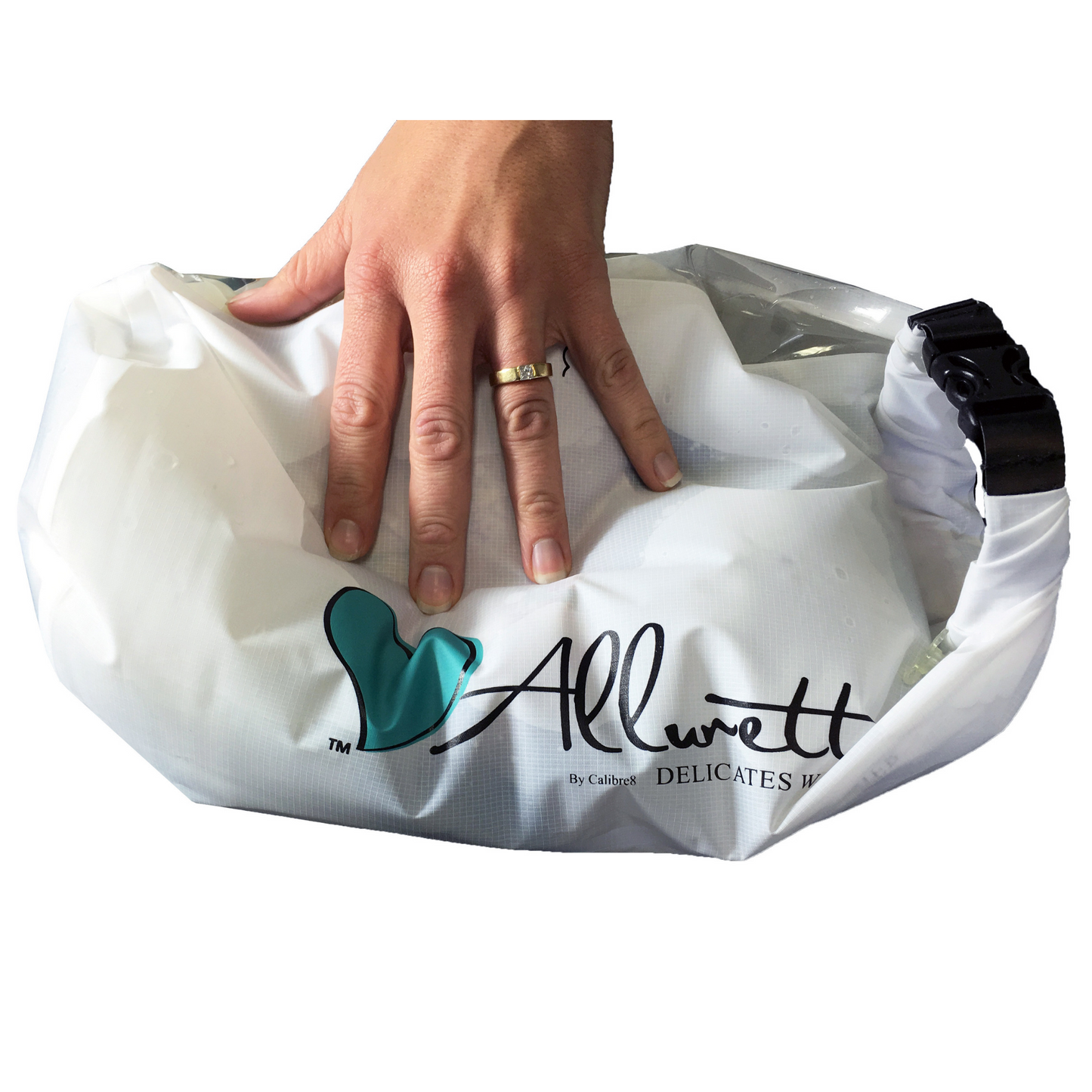 The Allurette washer by Scrubba - A portable washing machine for delicate clothing and athletic wear The Scrubba Wash Bag Hand washing rubbing