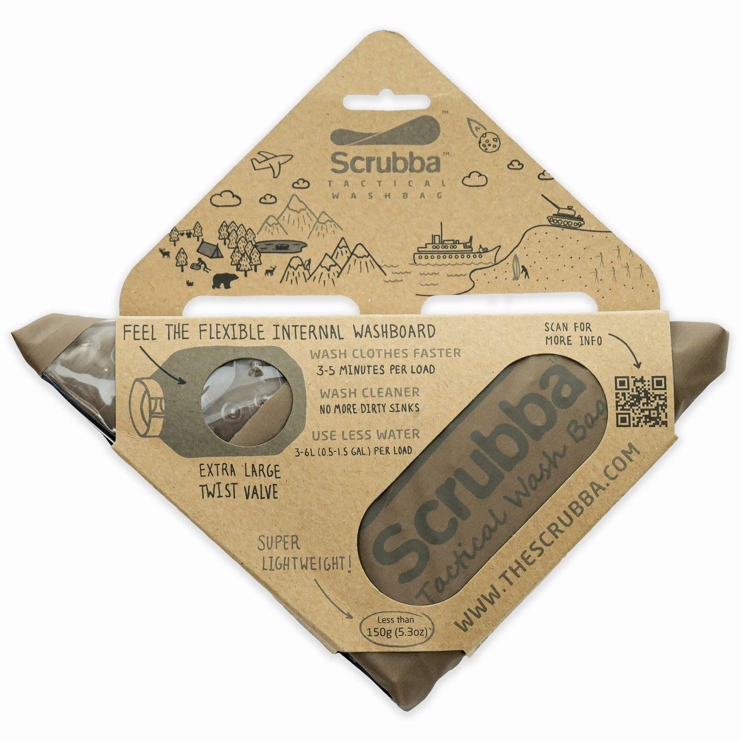 Scrubba Wash Bag Tactical The Scrubba Wash Bag