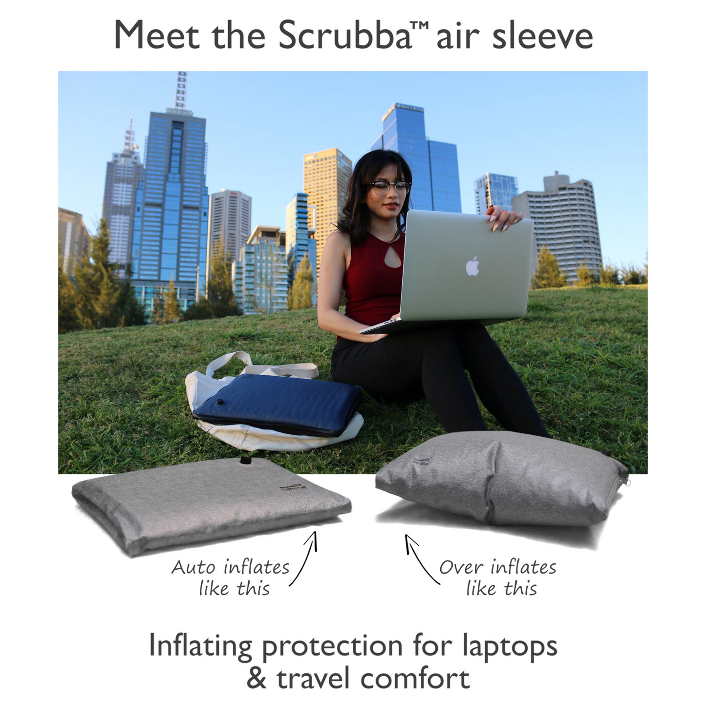 The Scrubba Air Sleeve for tablets or laptops The Scrubba Wash Bag