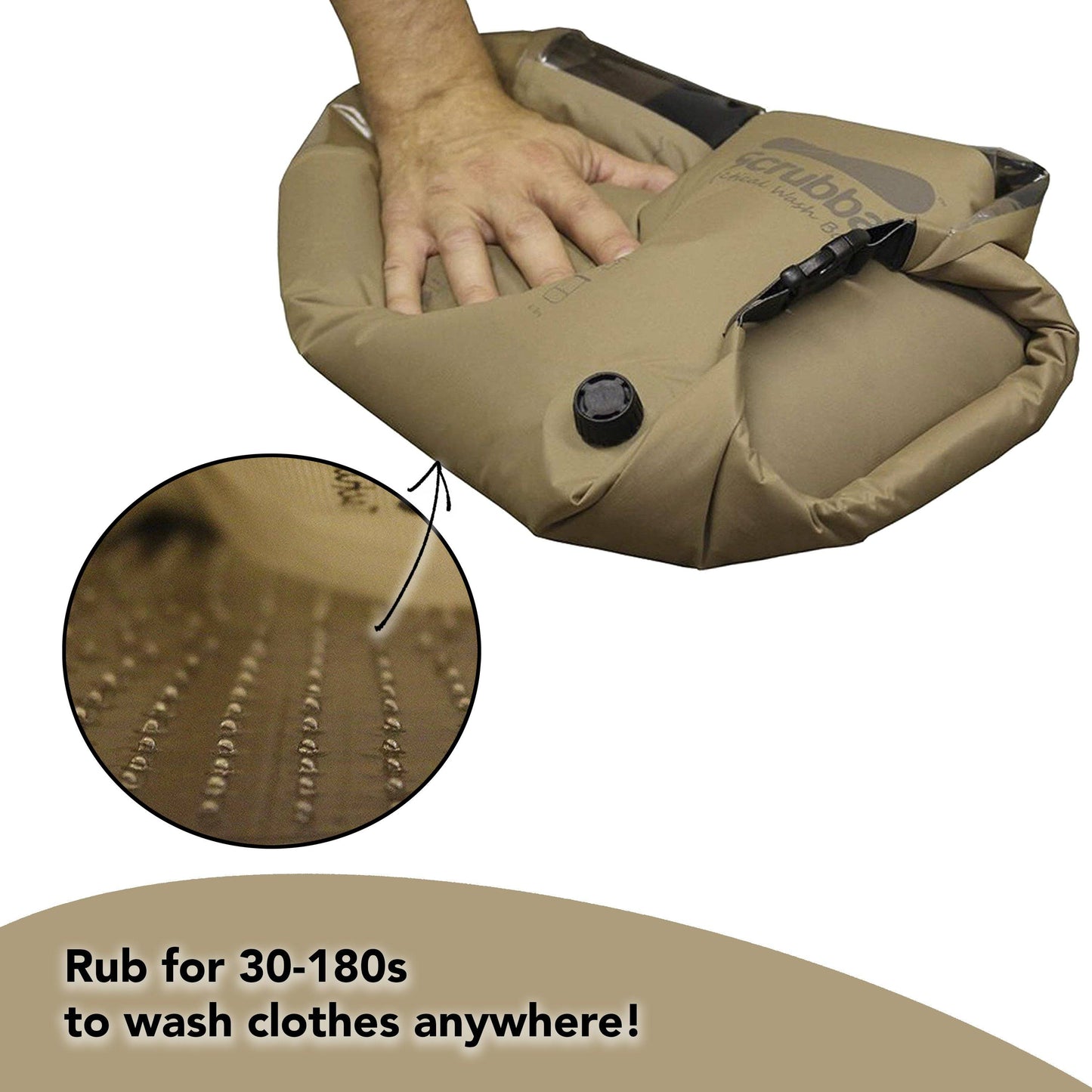 Wash clothes anywhere Scrubba Tactical portable washing machine
