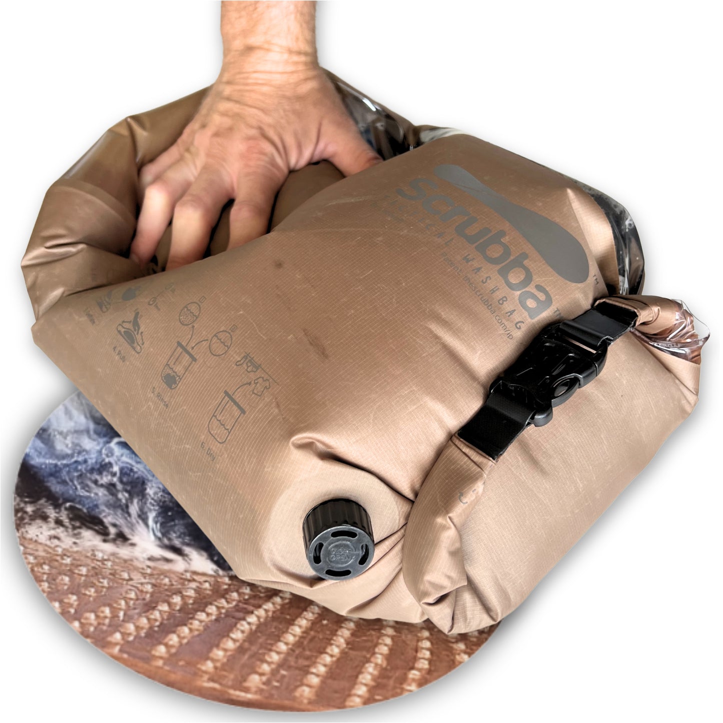 Scrubba Tactical Wash & Dry Kit - A portable washing machine and dry kit