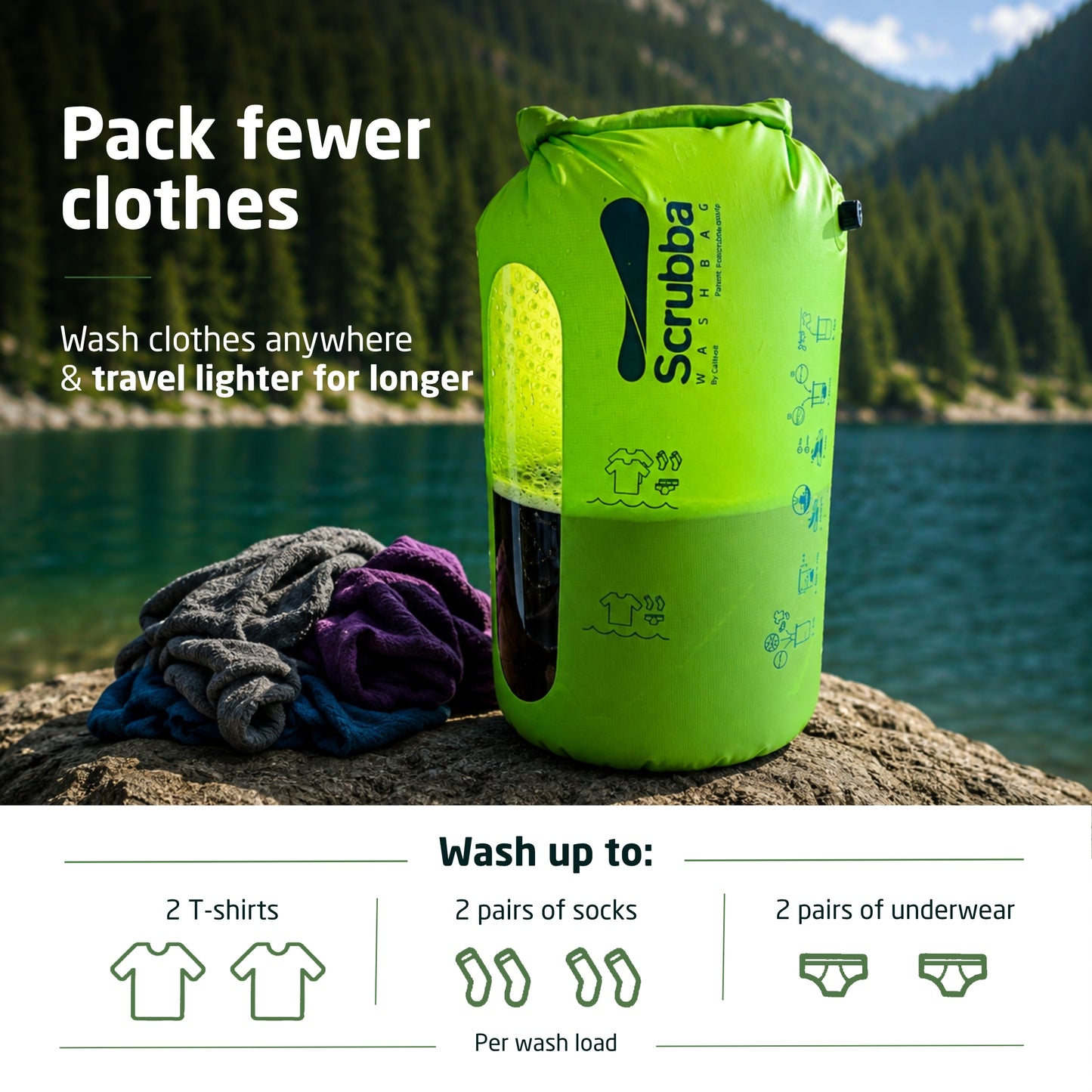 Scrubba Wash Bag - travel washing machine