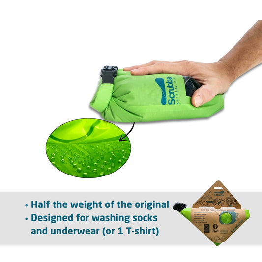 Scrubba wash bag - MINI - tiny travel washing machine for travel