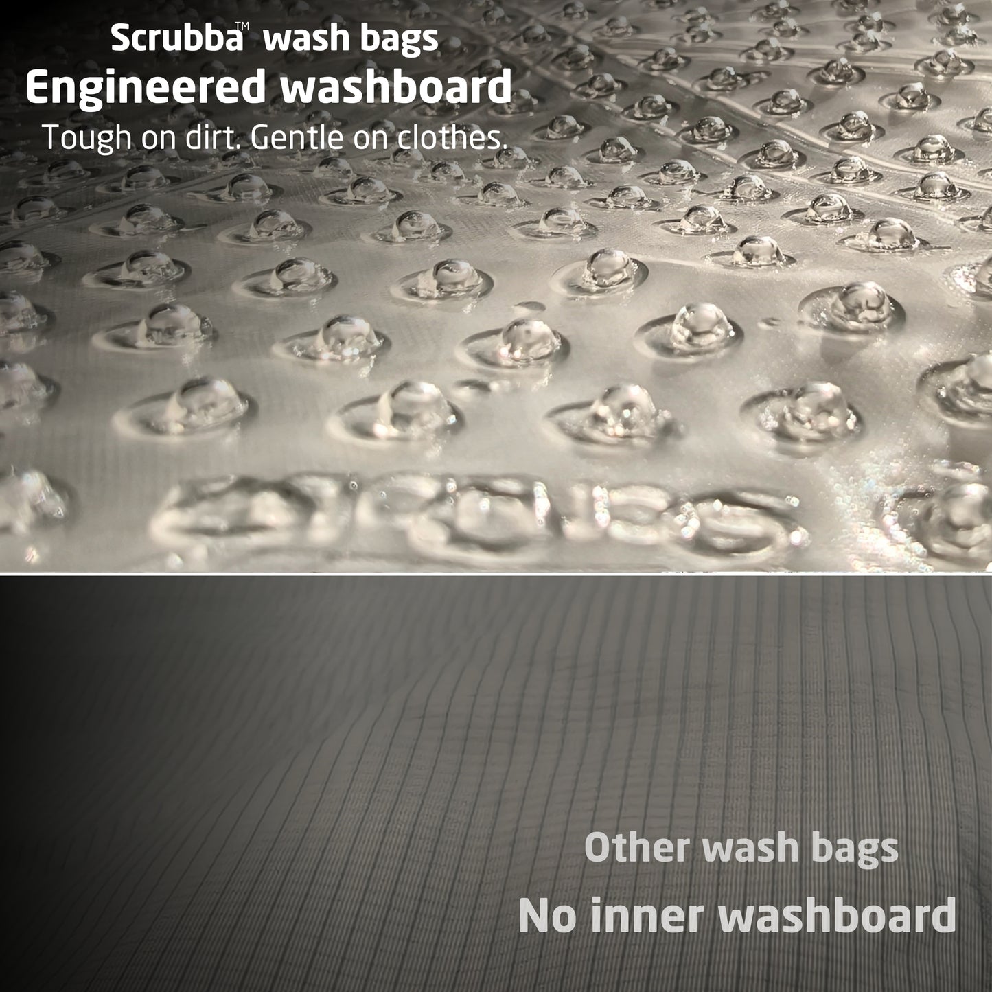The Scrubba Waterclear Wash Bag - a translucent portable washing machine