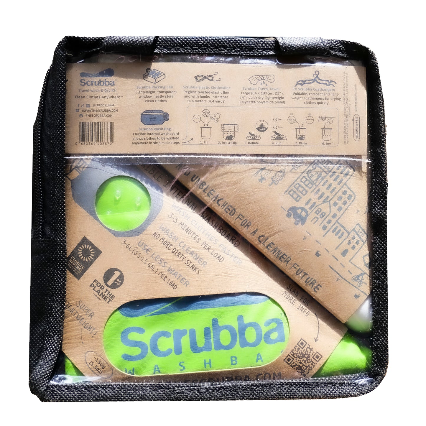 Scrubba Wash & Dry Kit - Ships from China